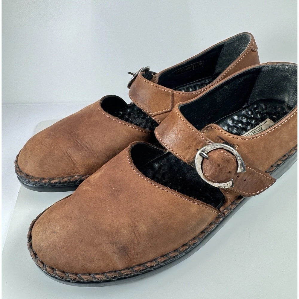Josef Seibel Air Massage Mary Jane Ring-Buckle Shoes EU 40 US 9-9.5 Brown